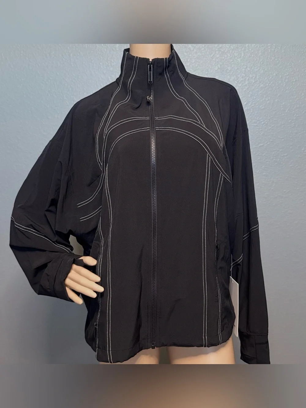 NWT Lululemon Define Oversized Black Zip Up Jacket (Swift) Size 8